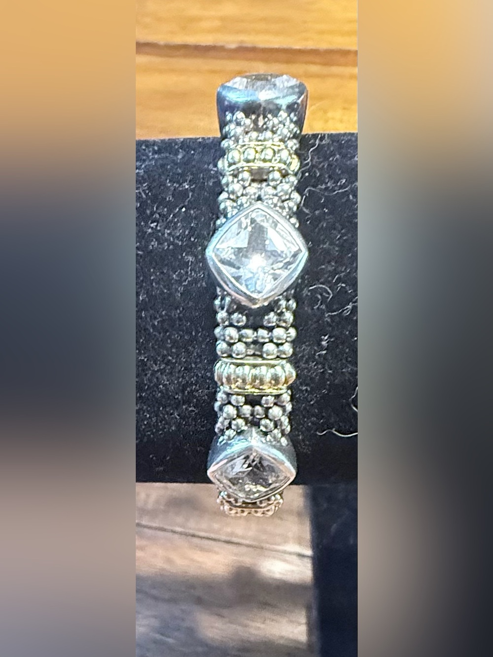 LAGOS Mixed-Metal Beaded Bracelet in Silver and Gold - Picture 2 of 5